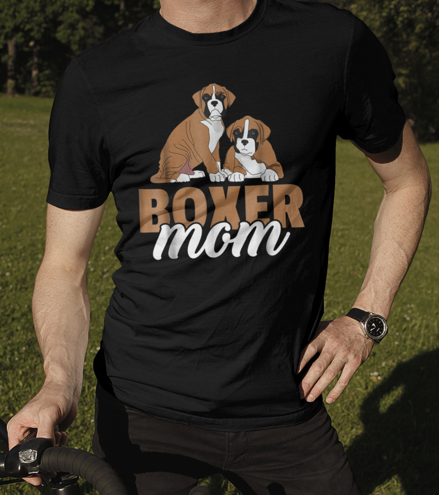 Boxer Dog Lovers Cute Boxer Mom T-Shirt