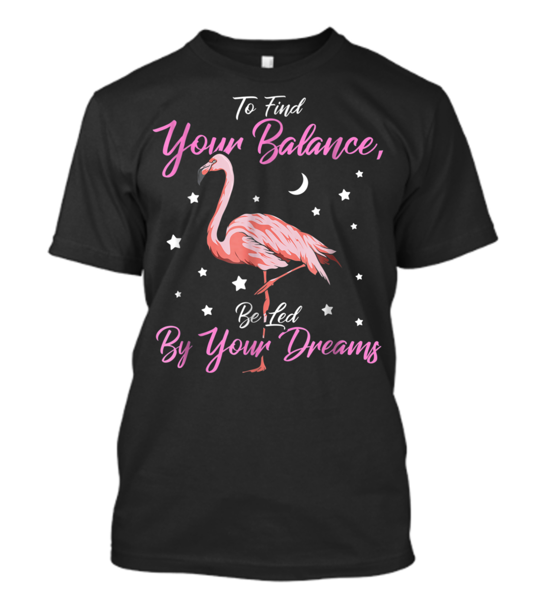 To Find Your Balance Flamingo Be Led By Your Dreams T-Shirt