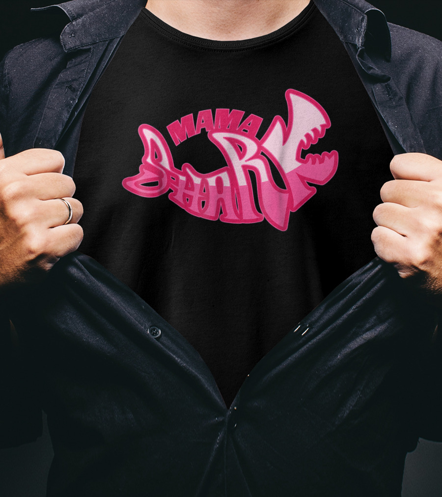 Mama Shark Cute Stylist Mom Mothers Wife T-Shirt
