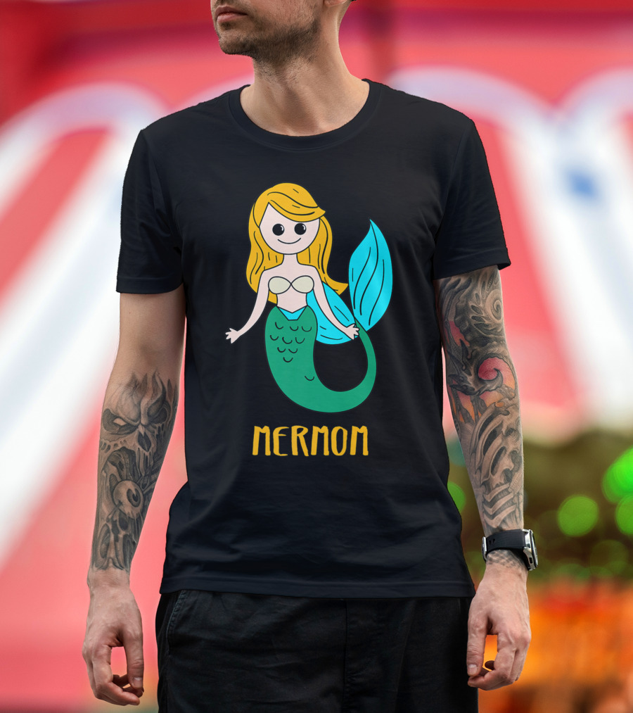 Cute Mermom For Stylish Women And Mothers T-Shirt