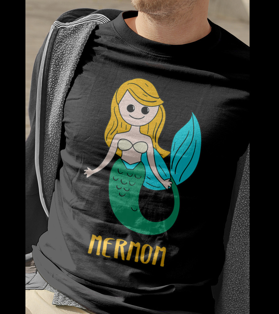 Cute Mermom For Stylish Women And Mothers T-Shirt