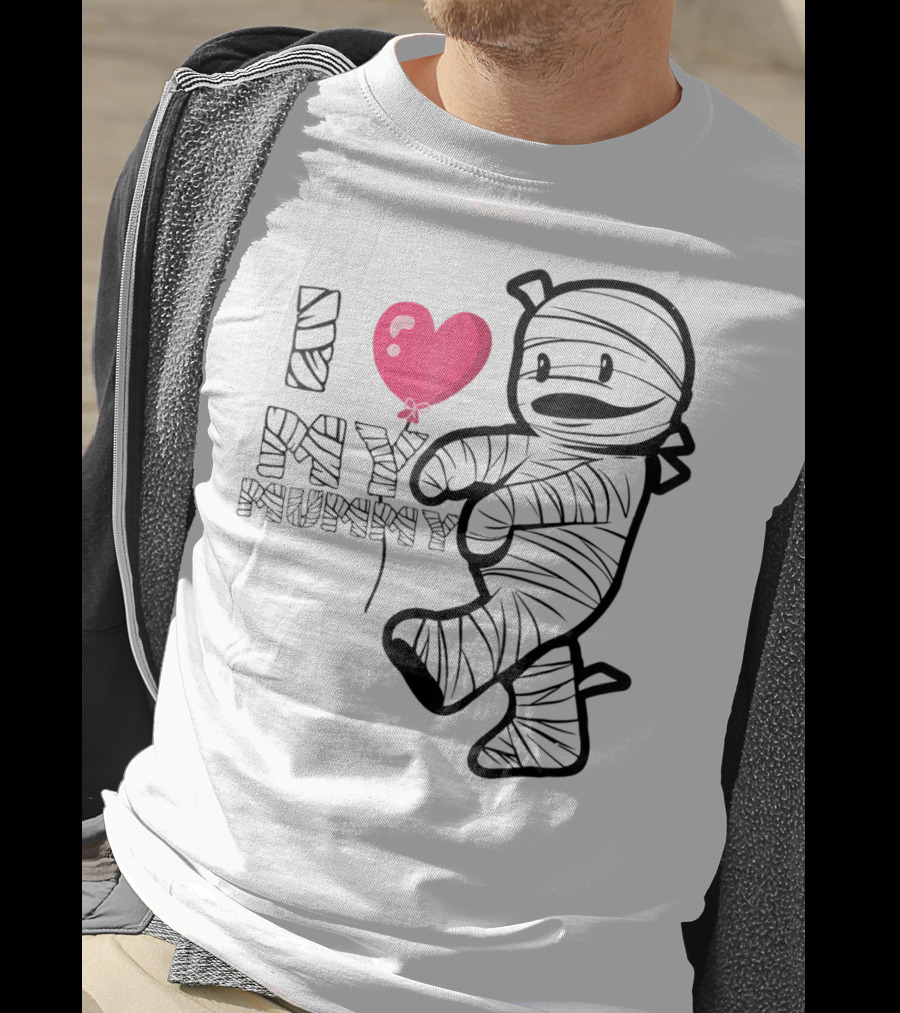 I Love My Mummy Cute Heart Balloon T-Shirt