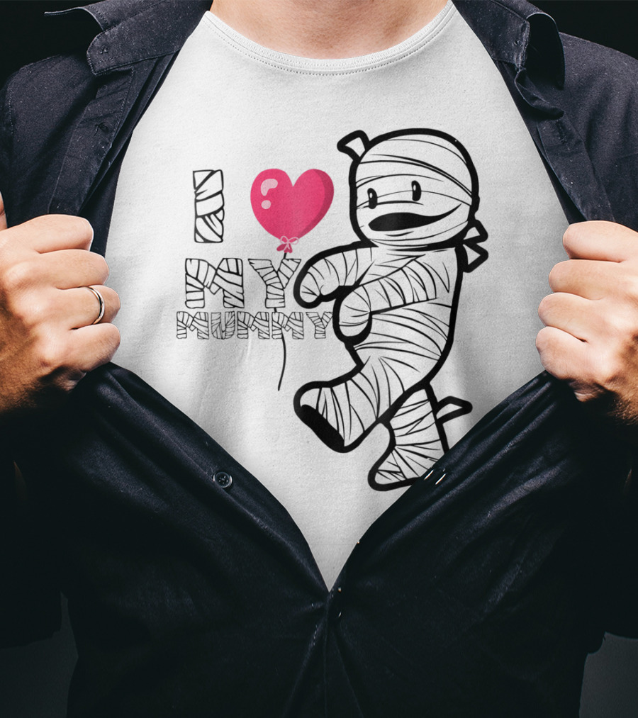 I Love My Mummy Cute Heart Balloon T-Shirt