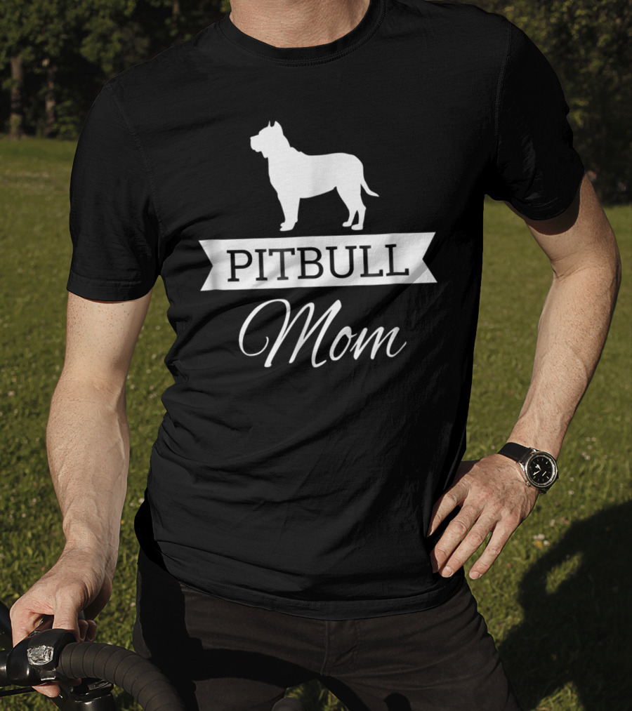 Pitbull Mom Dog T-Shirt
