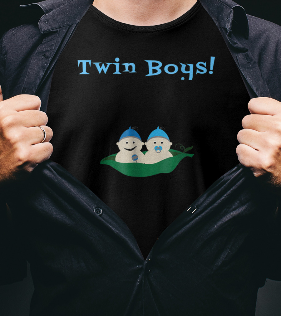 Twin Boys Cute Pregnancy To Be Mommy T-Shirt