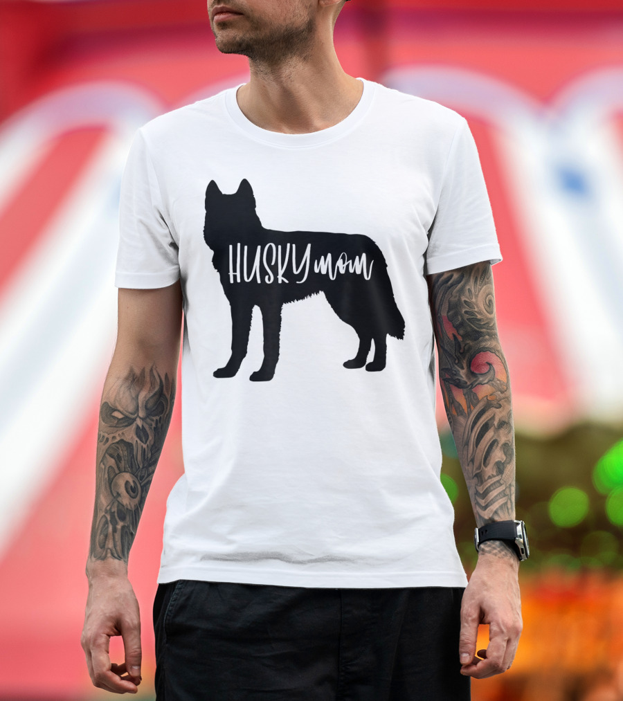 Husky Mom Cute Siberian Dog Mom T-Shirt