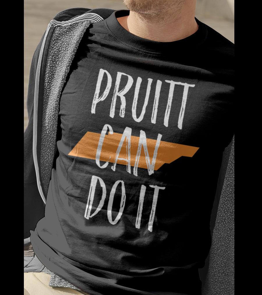Pruitt Can Do It Tennessee Football UT Vols Time Womens T-Shirt