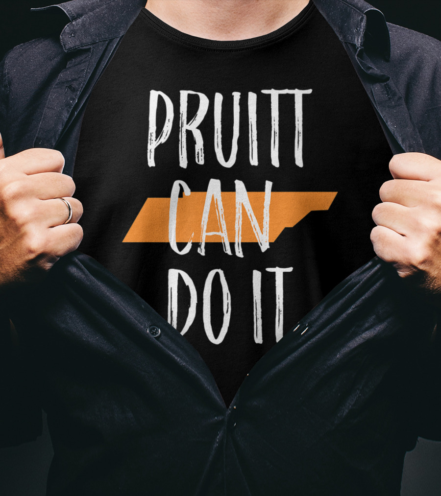 Pruitt Can Do It Tennessee Football UT Vols Time Womens T-Shirt