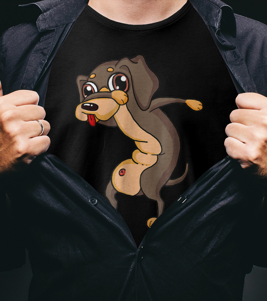 Dabbing Dachshund Doxie Dog Funny31 T-Shirt