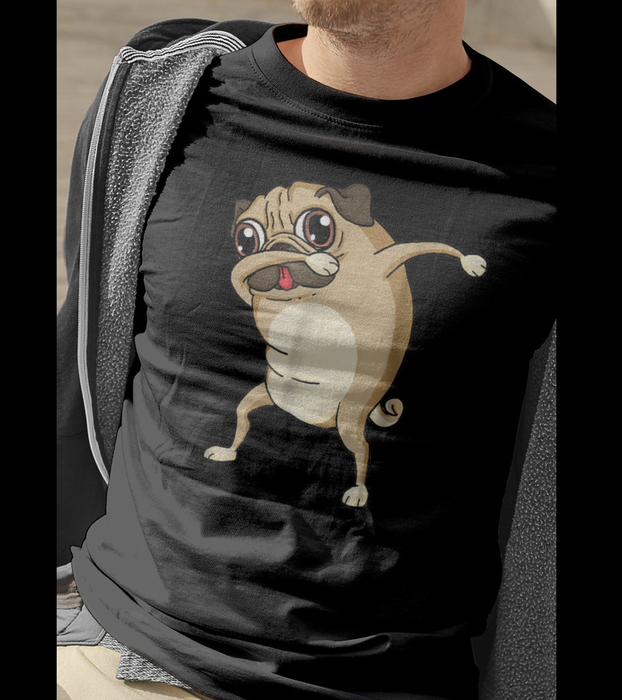 Dabbing Pug Dog Pug Dab Dance T-Shirt