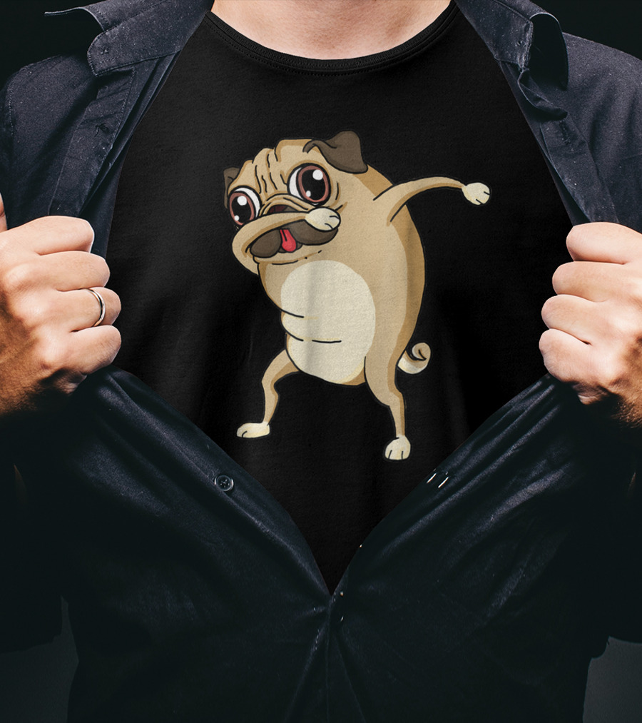 Dabbing Pug Dog Pug Dab Dance T-Shirt