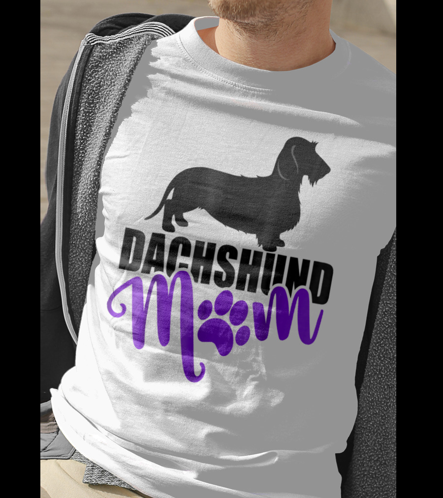 Dachshund Mom Wirehair Paw T-Shirt