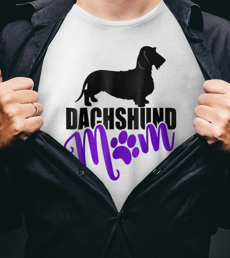 Dachshund Mom Wirehair Paw T-Shirt