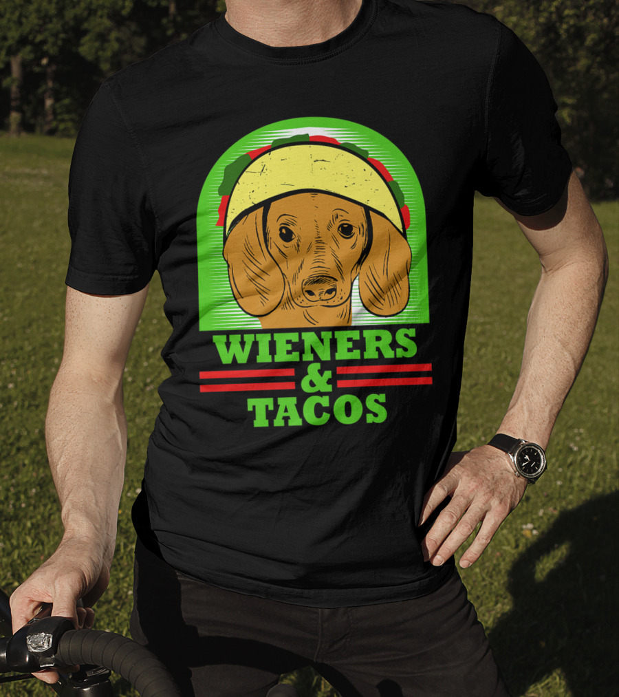 Wieners And Tacos Dachshund Wiener Dog Taco Lover Doxie T-Shirt