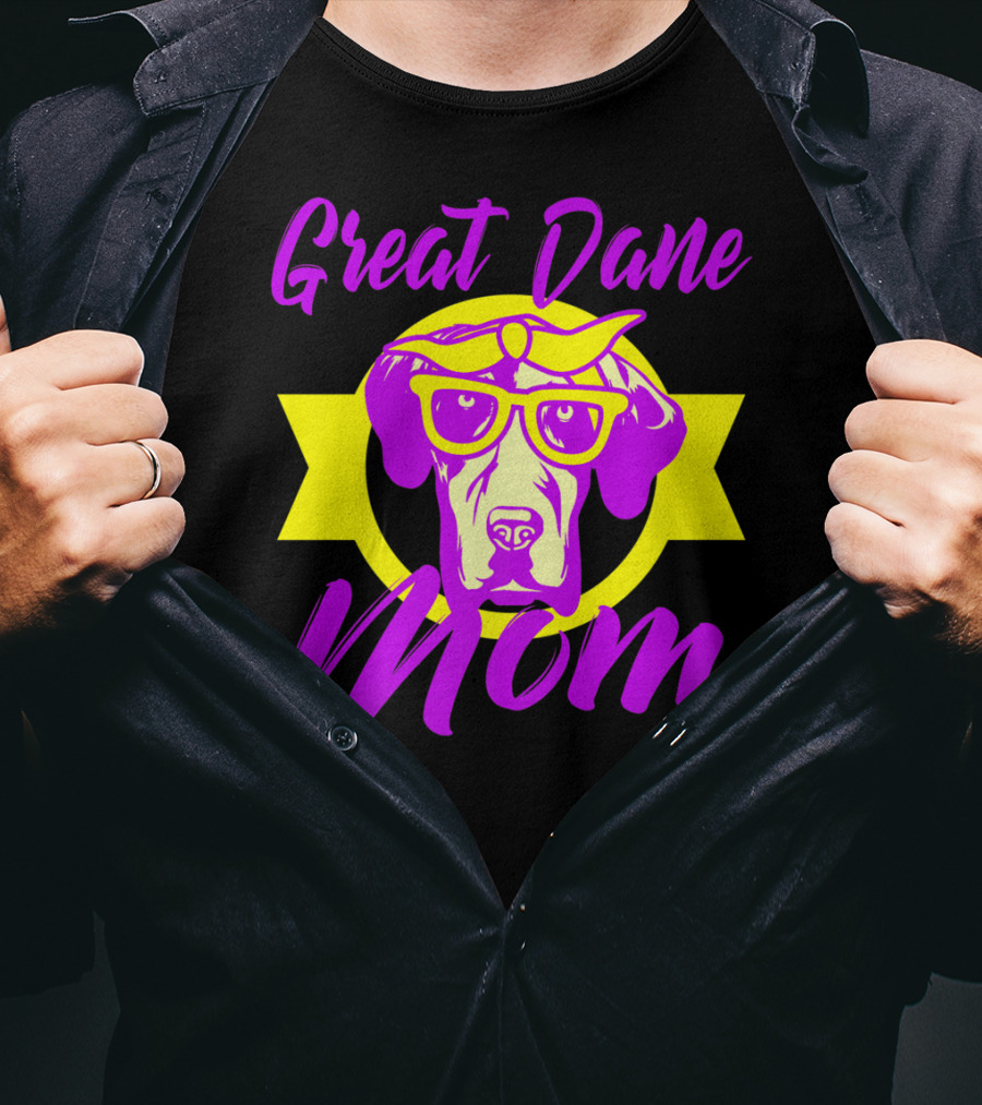 Great Dane Mom Women Puppy T-Shirt