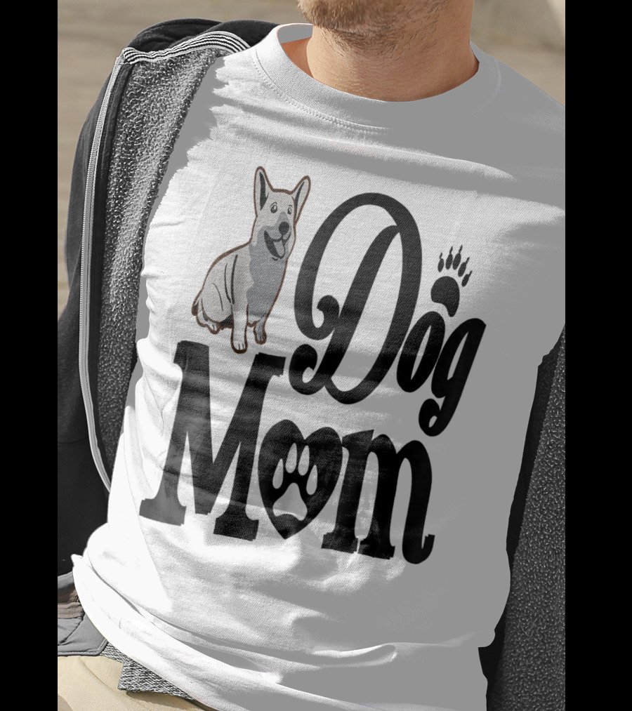 Dog Mom Paw Print German Shepherd T-Shirt