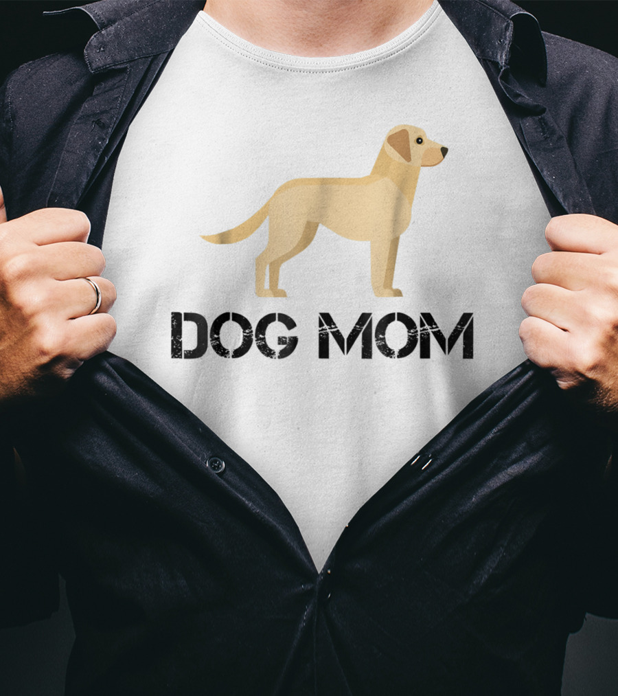 Dog Mom Yellow Lab T-Shirt