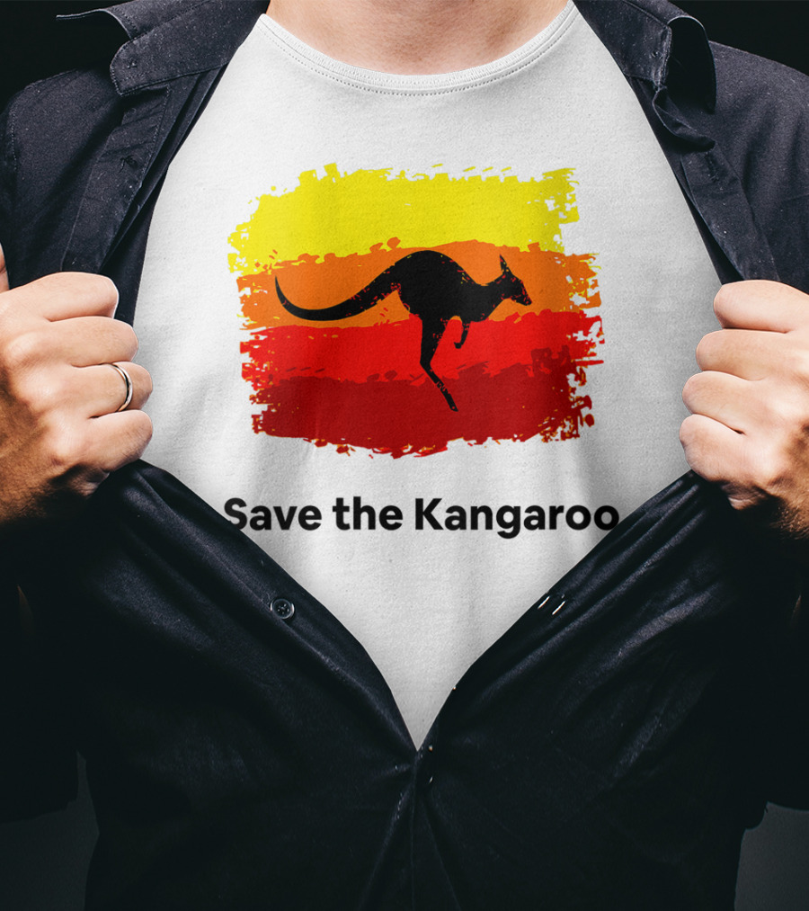 Save The Kangaroo Pray For Australia Rain T-Shirt