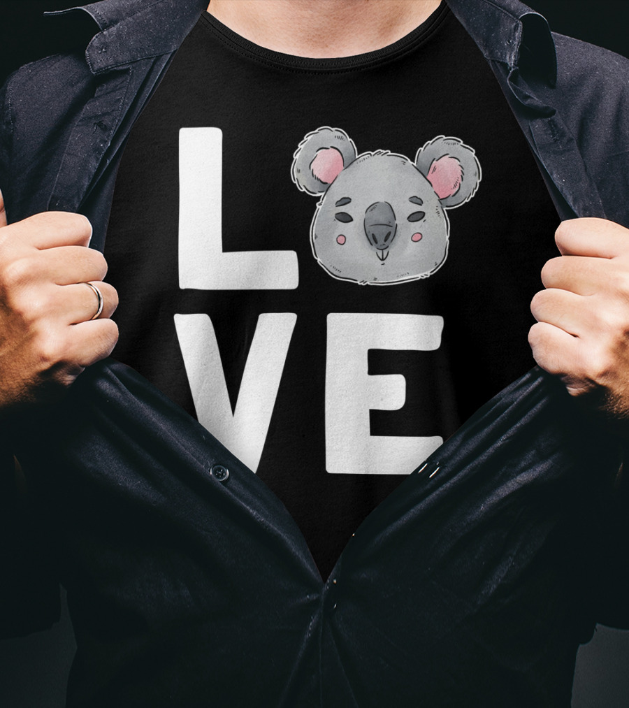 Love Koala Bear Cute Ecologist Australia Girl T-Shirt