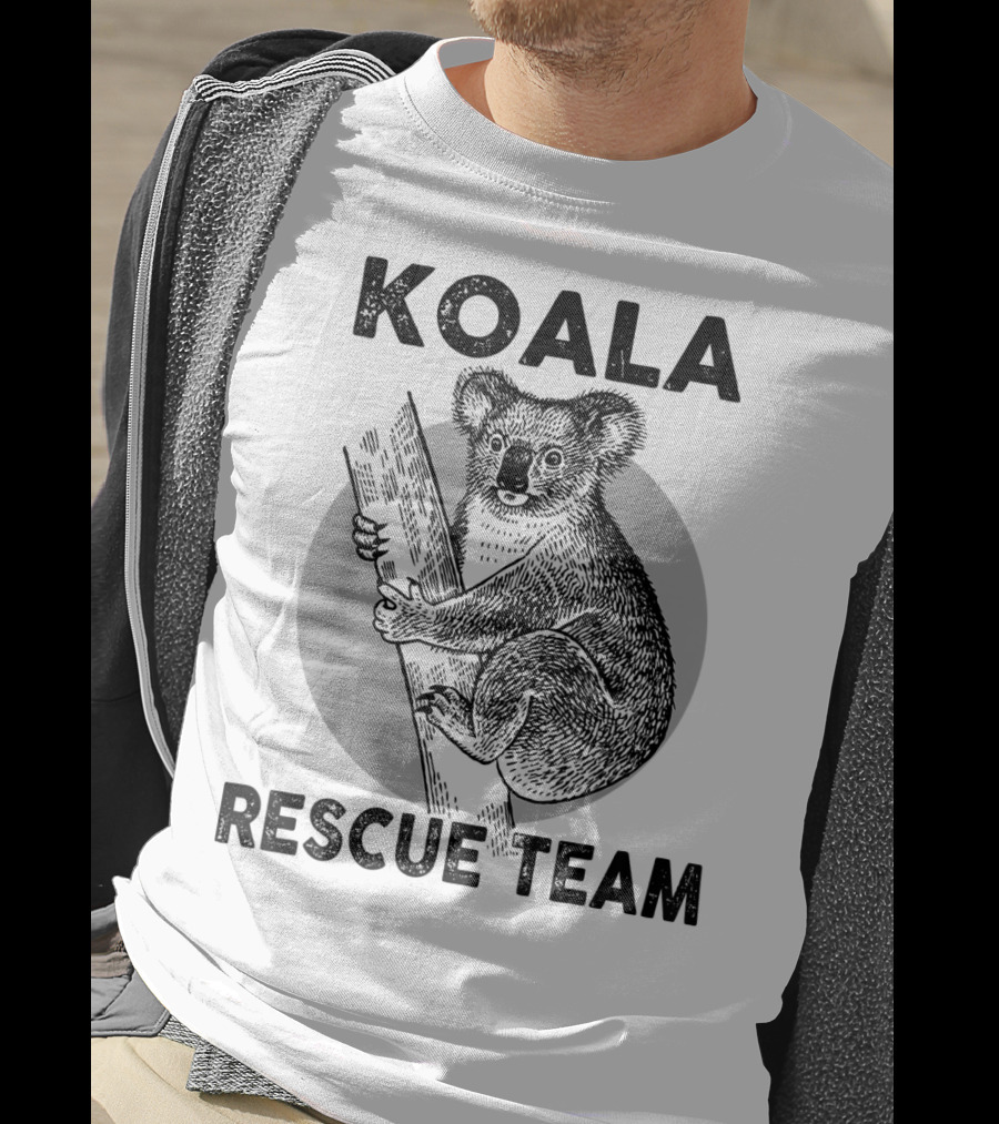 Koala Rescue Team Vintage Animals Outfits Save The Koala Bear T-Shirt