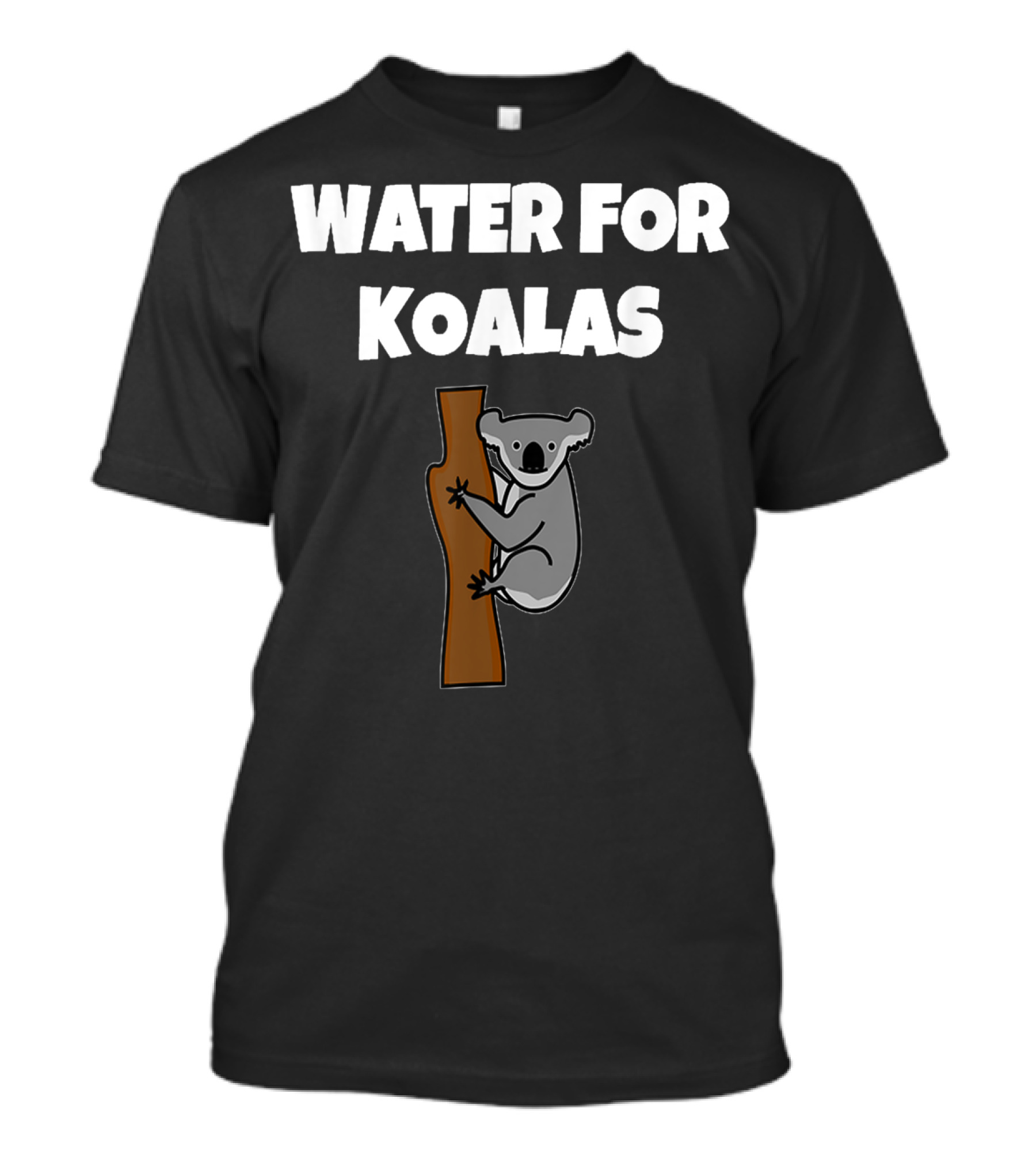 Water For Koalas In Australia Koala Climbing Tree T-Shirt
