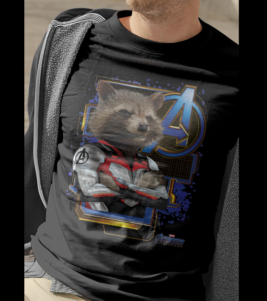 Avengers Endgame Rocket Raccoon Marvel T-Shirt