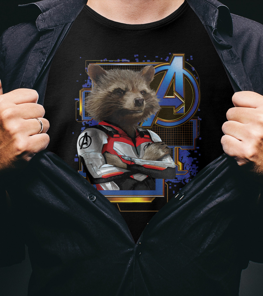 Avengers Endgame Rocket Raccoon Marvel T-Shirt