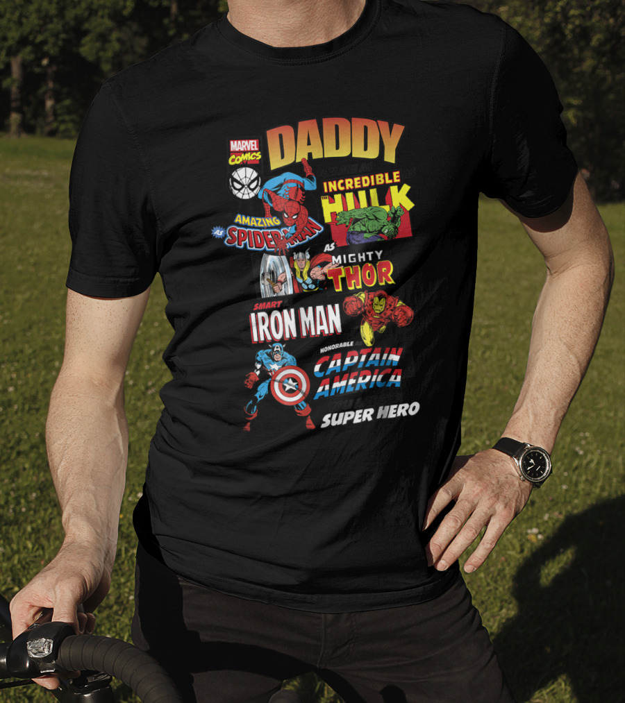 Marvel Comics Daddy You Are Our Super Hero Father's Day Avengers T-Shirt