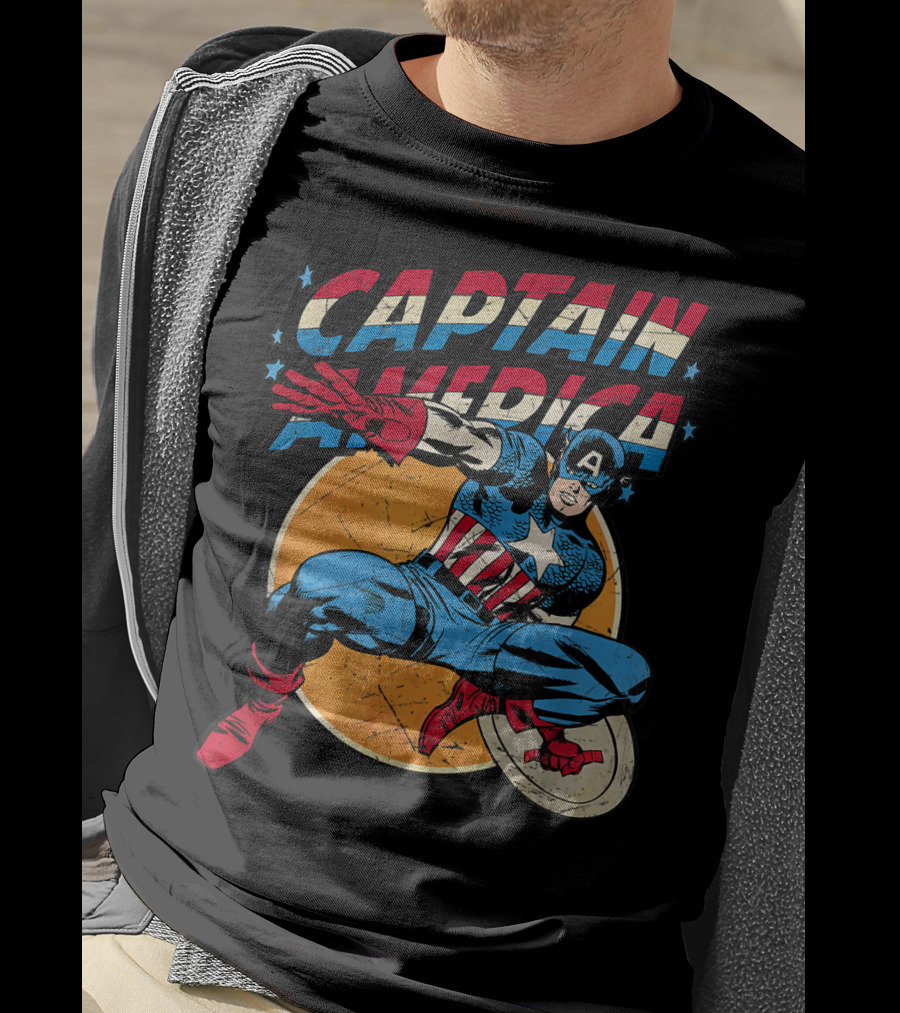Captain America Marvel Avengers Shield T-Shirt