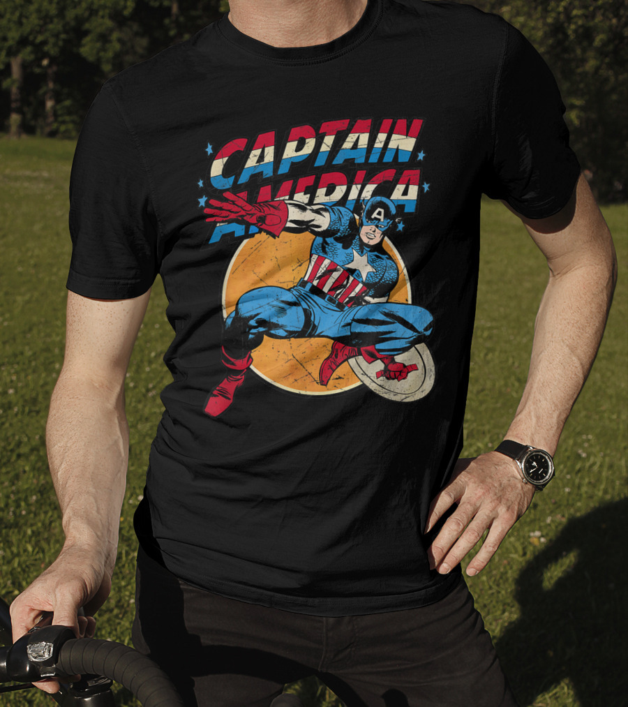 Captain America Marvel Avengers Shield T-Shirt