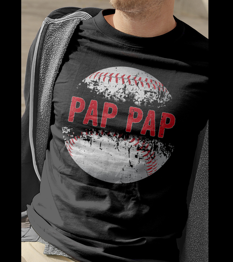 Pap Pap Baseball Softball Lover Father's Day T-Shirt