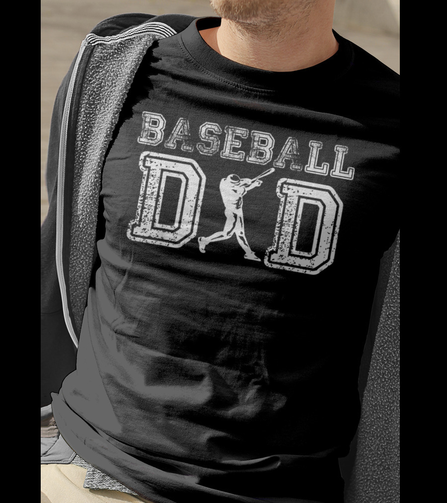 Baseball Dad With Batter T-Shirt