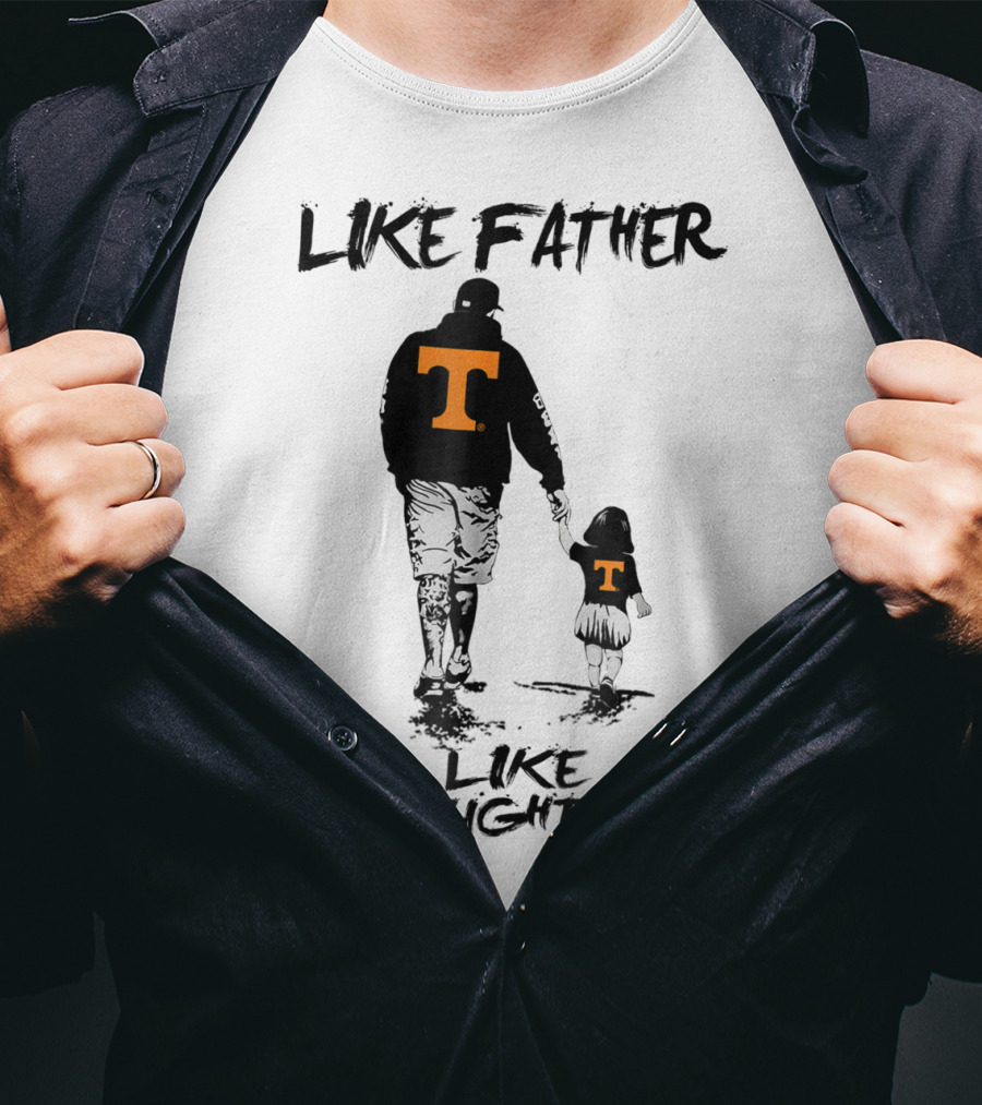 Tennessee Volunteers Like Father Like Daughter Orange T-Shirts T-Shirt