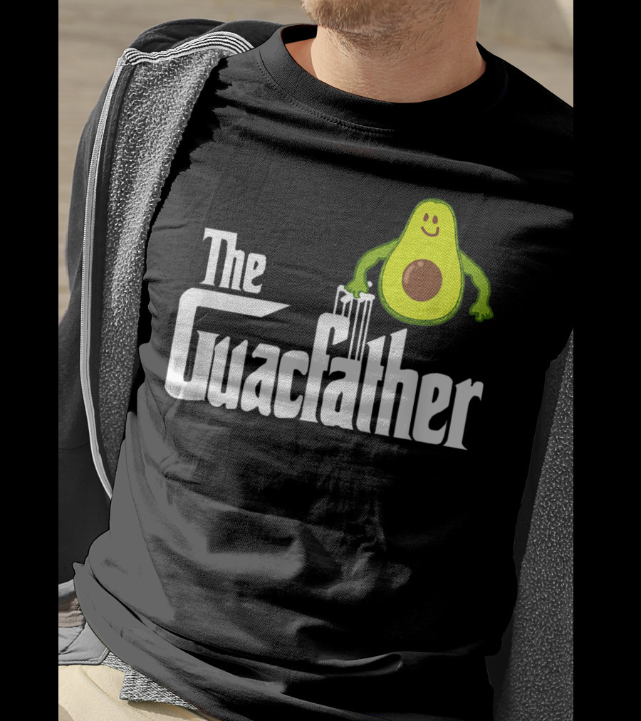 The Guacfather Funny Guacamole Avocado Mens Iconic T-Shirt