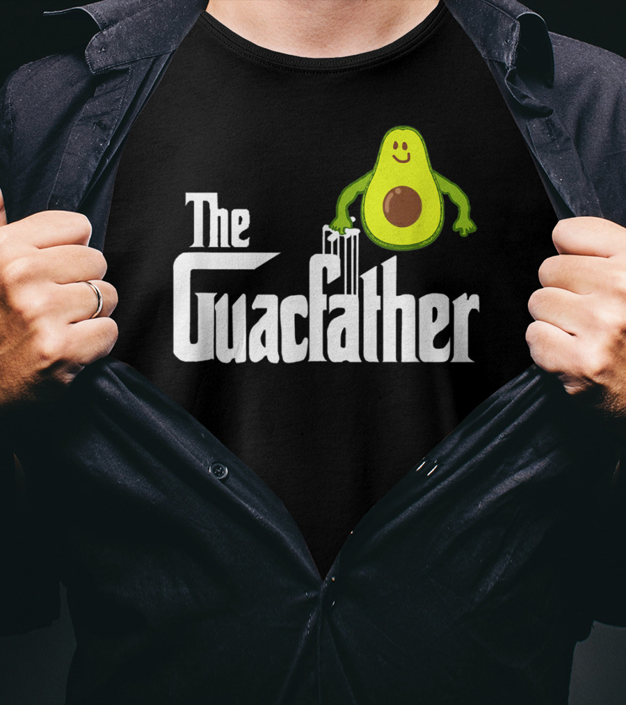 The Guacfather Funny Guacamole Avocado Mens Iconic T-Shirt