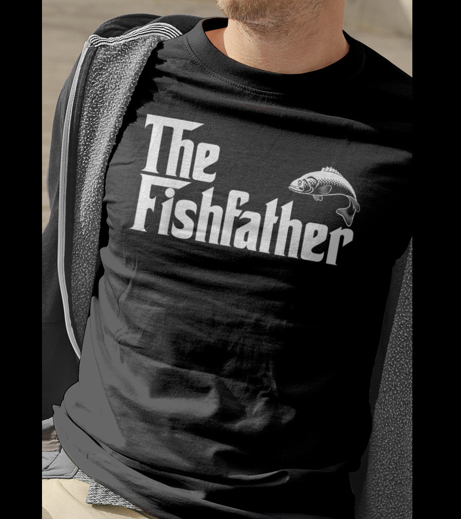 The Fishfather Mens Funny Fish T-Shirt