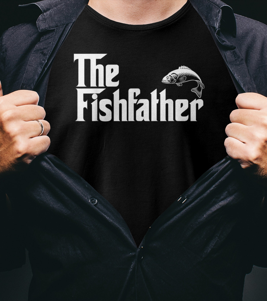 The Fishfather Mens Funny Fish T-Shirt