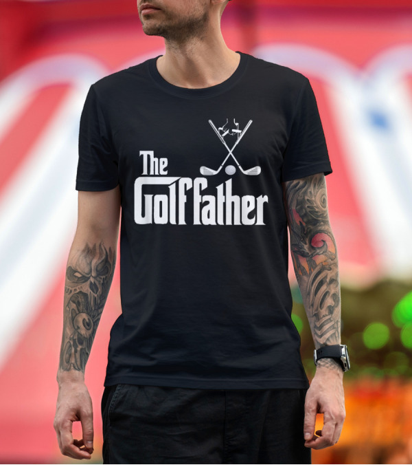 Premium T-Shirt: The Golffather Funny Golfing Father Iconic T-Shirt The Golffather Funny Golfing Father Iconic T-Shirt