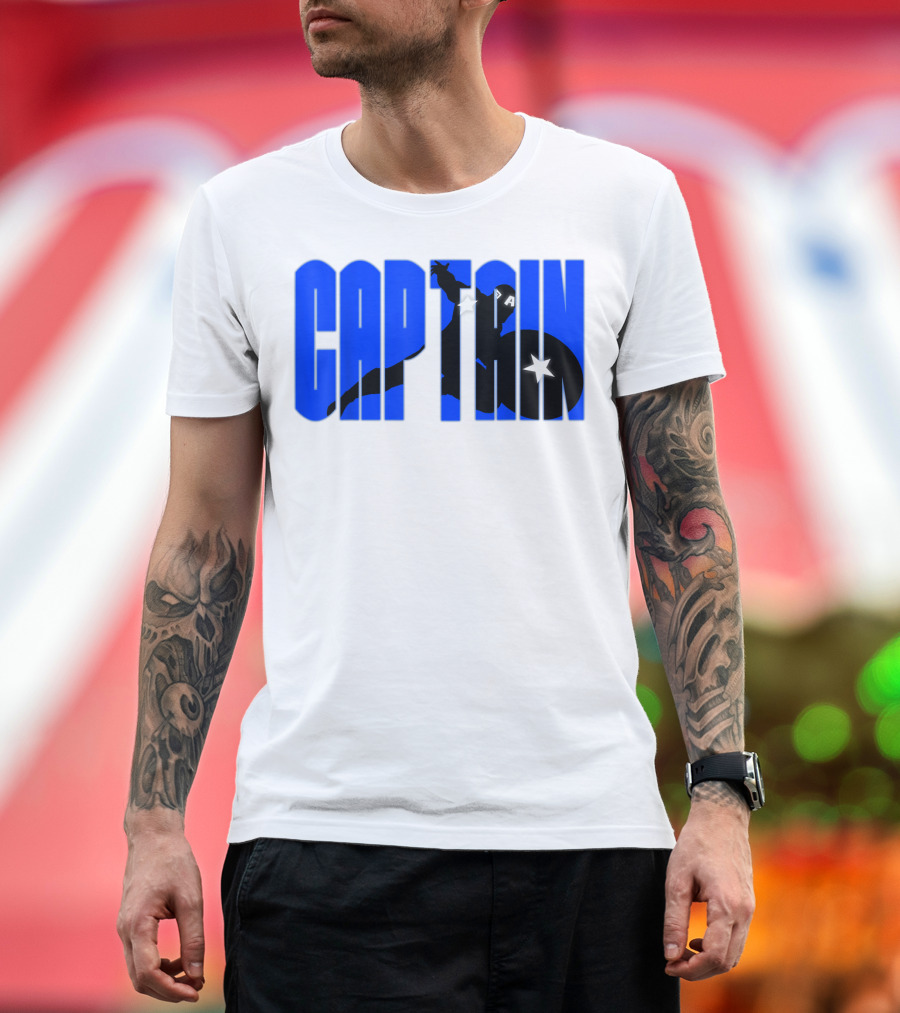 Captain America Marvel Avengers Combat Hero T-Shirt