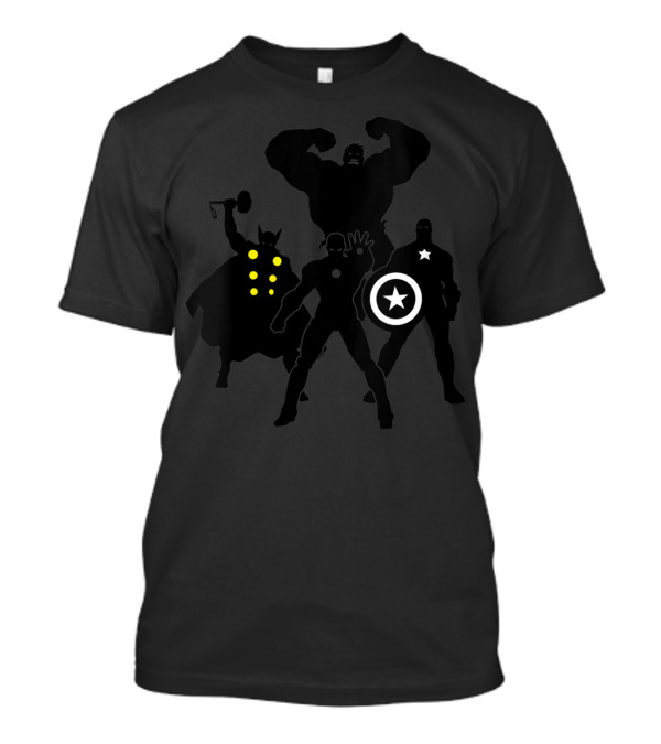 Marvel Avengers Iron Man Captain America Thor Hulk T-Shirt