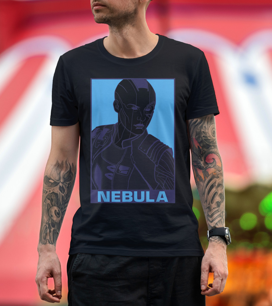 Nebula Marvel Avengers Endgame Pop Art Blue T-Shirt