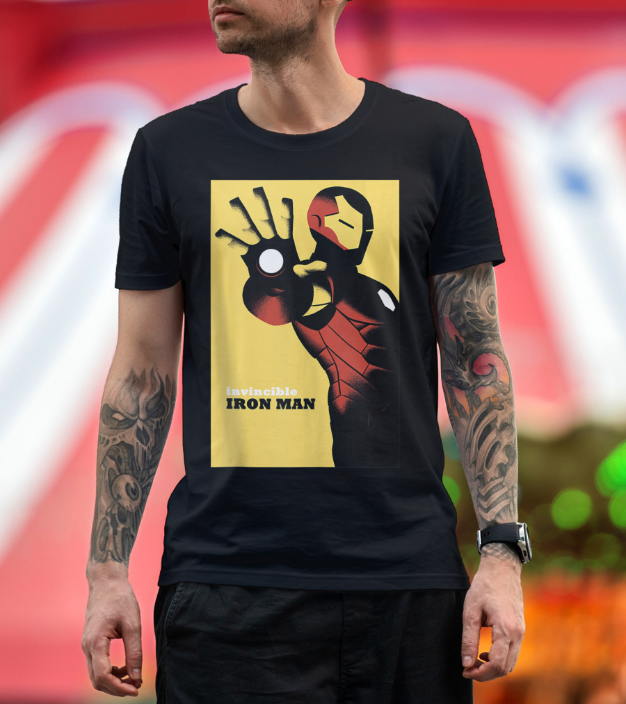 Marvel Avengers Invincible Iron Man Golden T-Shirt