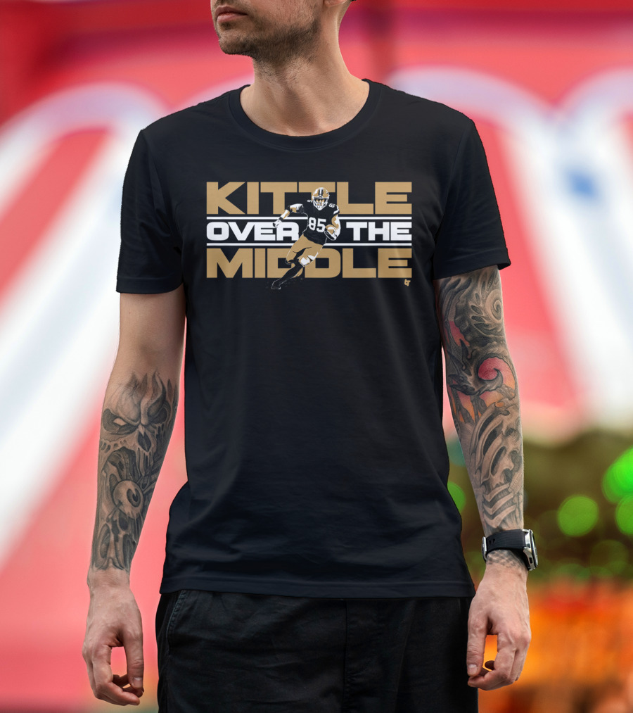 George Kittle Over the Middle 85 Football Player Officially Licensed T-Shirt