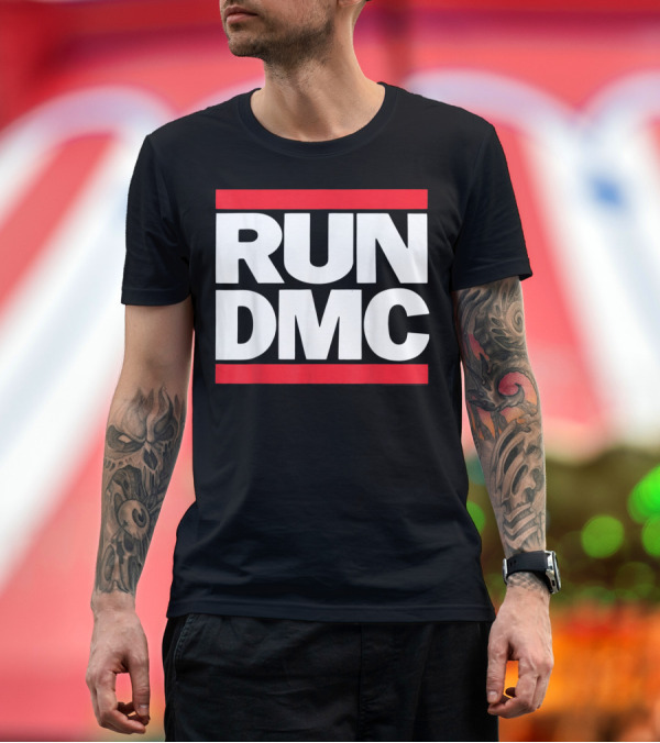 Premium T-Shirt: RUN DMC Retro T-Shirt RUN DMC Retro T-Shirt