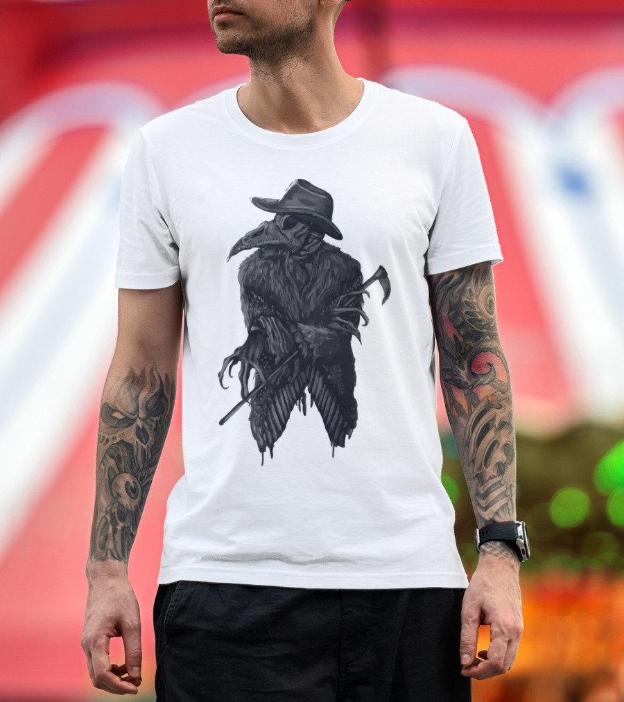 Plague Doctor Grim Reaper Horror Aesthetic T-Shirt