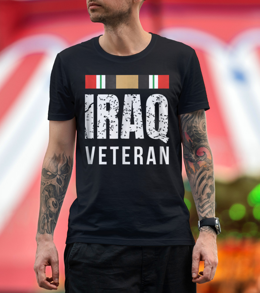 Iraq Veteran Iraq War Service Medal T-Shirt