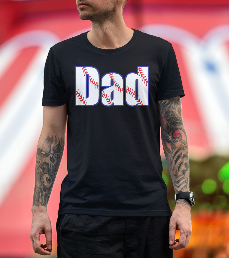 Father's Day Baseball Dad Fun Sports Player T-Shirt