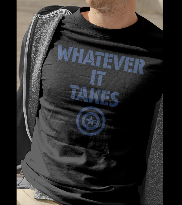 Avengers Endgame Whatever It Takes Captain Shield T-Shirt