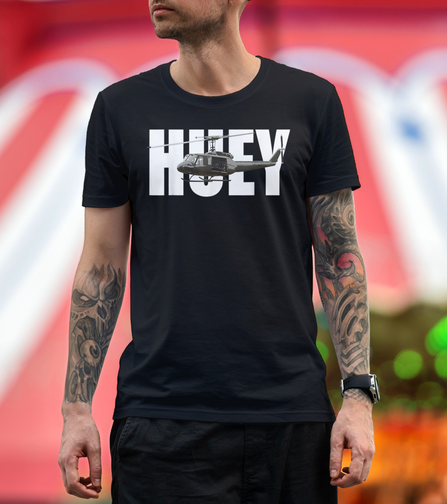 Huey Helicopter Vietnam Veterans UH1 T-Shirt