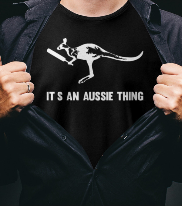 Cricket Kangaroo It's An Aussie Thing T-Shirt